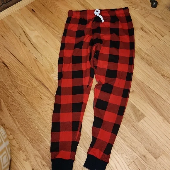 Honest Brand Womens Buffalo Plaid Organic Cotton Pajama Bottoms Size Large - Picture 1 of 5